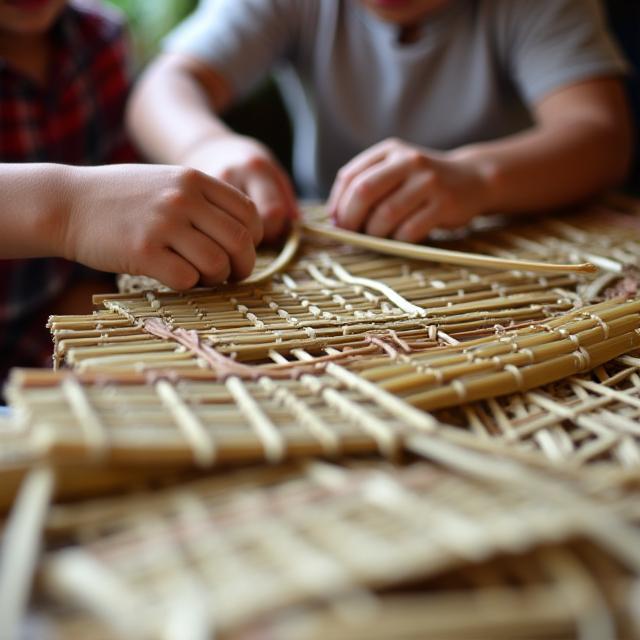Bamboo Weaving for Children