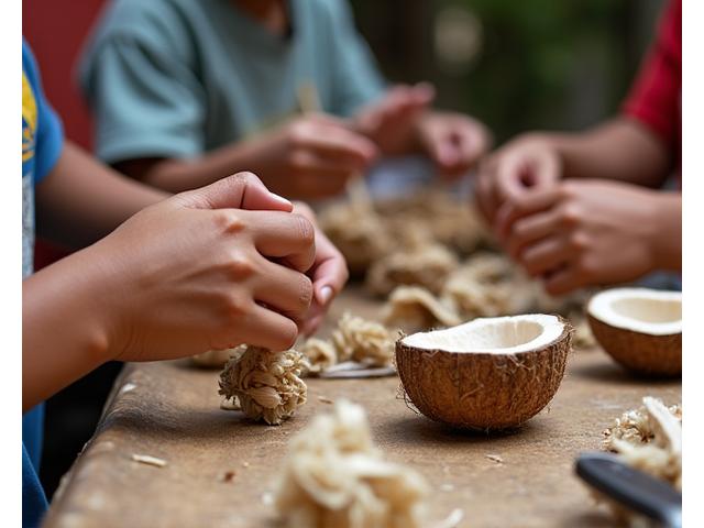 Coconut Husk Fiber Crafts