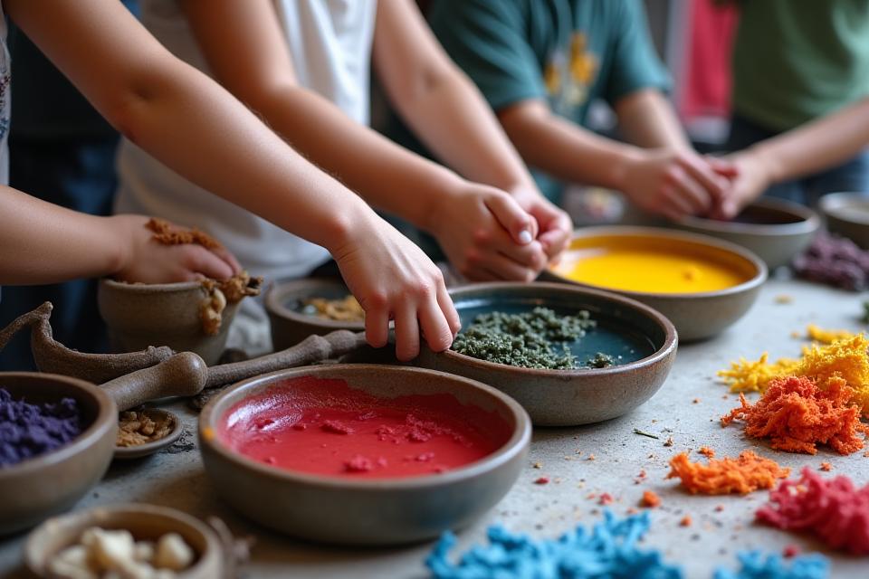 Natural Dyes from Local Plants